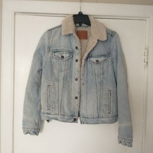 Levi's Sherpa denim trucker jacket